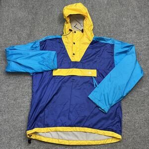 North Face Pullover Jacket Mens Medium Hooded Windbreaker Vintage Retro Outdoor